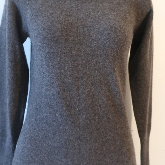 Womens Robert Rodriguez Charcoal Gray 100% Cashmere Tunic Sweater S - Picture 4 of 13